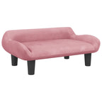 Vidaxl hondenmand 70x40x24 cm fluweel roze