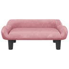 Vidaxl hondenmand 70x40x24 cm fluweel roze