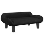 Vidaxl hondenmand 70x40x24 cm fluweel zwart