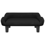 Vidaxl hondenmand 70x40x24 cm fluweel zwart