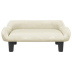 Vidaxl hondenmand 70x40x24 cm fluweel crèmekleurig
