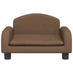 Vidaxl hondenmand 50x40x30 cm stof bruin