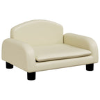 Vidaxl hondenmand 50x40x30 cm kunstleer crèmekleurig