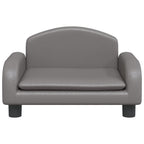 Vidaxl hondenmand 50x40x30 cm kunstleer grijs