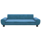 Vidaxl hondenmand 100x54x33 cm fluweel blauw