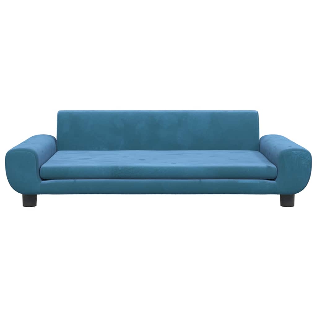 Vidaxl hondenmand 100x54x33 cm fluweel blauw