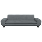 Vidaxl hondenmand 100x54x33 cm fluweel donkergrijs