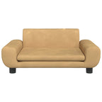Vidaxl hondenmand 70x45x33 cm fluweel bruin