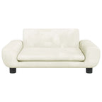 Vidaxl hondenmand 70x45x33 cm fluweel crèmekleurig
