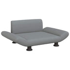 Vidaxl hondenmand 70x45x28 cm stof lichtgrijs