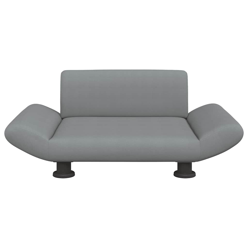 Vidaxl hondenmand 70x45x28 cm stof lichtgrijs