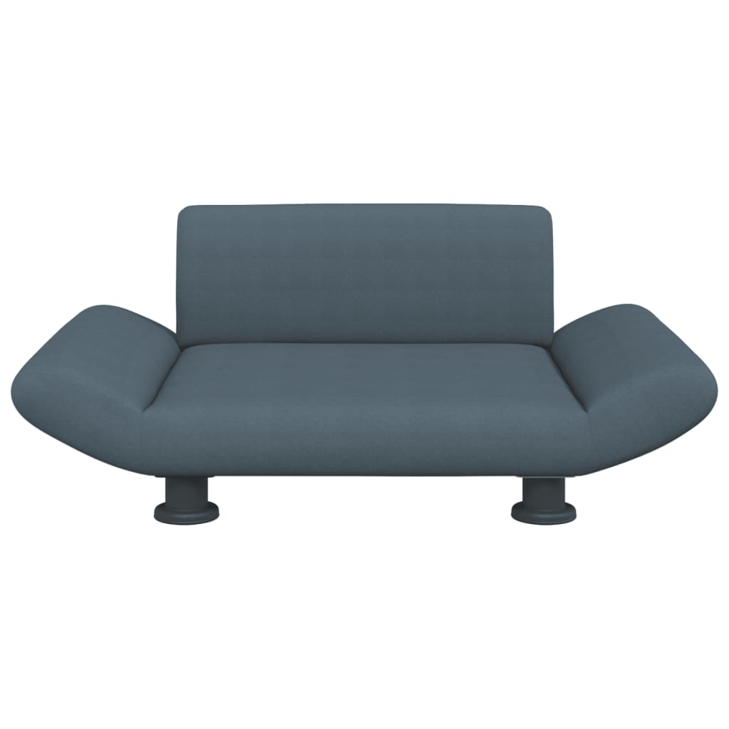 Vidaxl hondenmand 70x45x28 cm stof donkergrijs
