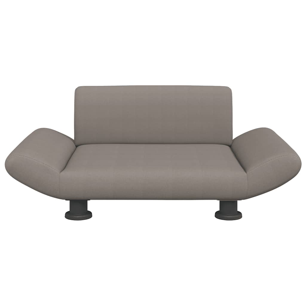 Vidaxl hondenmand 70x45x28 cm stof taupe