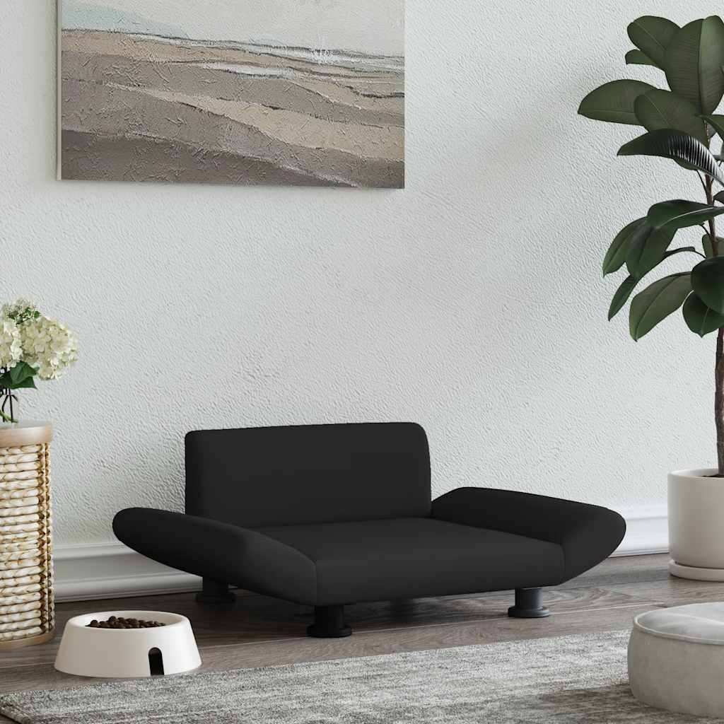 Vidaxl hondenmand 70x45x28 cm stof zwart