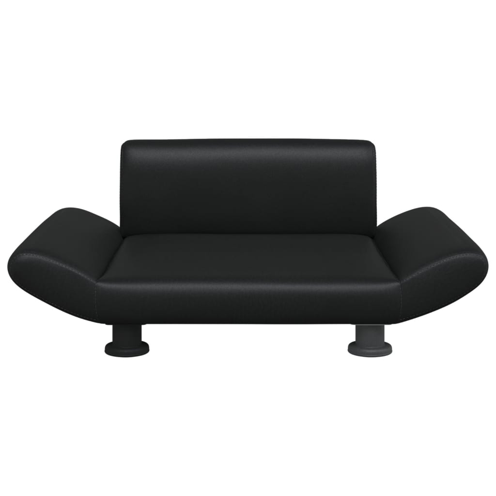 Vidaxl hondenmand 70x45x28 cm kunstleer zwart