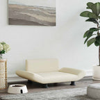 Vidaxl hondenmand 70x45x28 cm kunstleer crèmekleurig