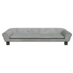 Vidaxl hondenmand 100x50x21 cm fluweel lichtgrijs