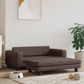 Vidaxl hondenmand met verlengstuk 100x50x30 cm kunstleer bruin