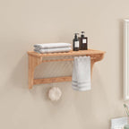 Vidaxl handdoekenrek 60x30x35 cm massief walnotenhout