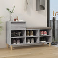 Vidaxl schoenenkast 102x36x60 cm bewerkt hout sonoma grijs