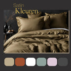 Ten cate katoen satijnen lits-jumeaux dekbedovertrek 240x200 220 cm goud