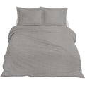 Ten cate premium linnen eenpersoons dekbedovertrek 140x200 220 cm cloudy grey