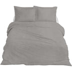 Ten cate premium linnen eenpersoons dekbedovertrek 140x200 220 cm cloudy grey