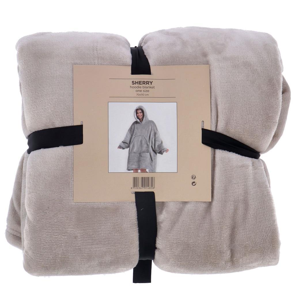 / Sans Marque - / Sans Marque Hoodie plaid sherry 70x110 cm pumice stone