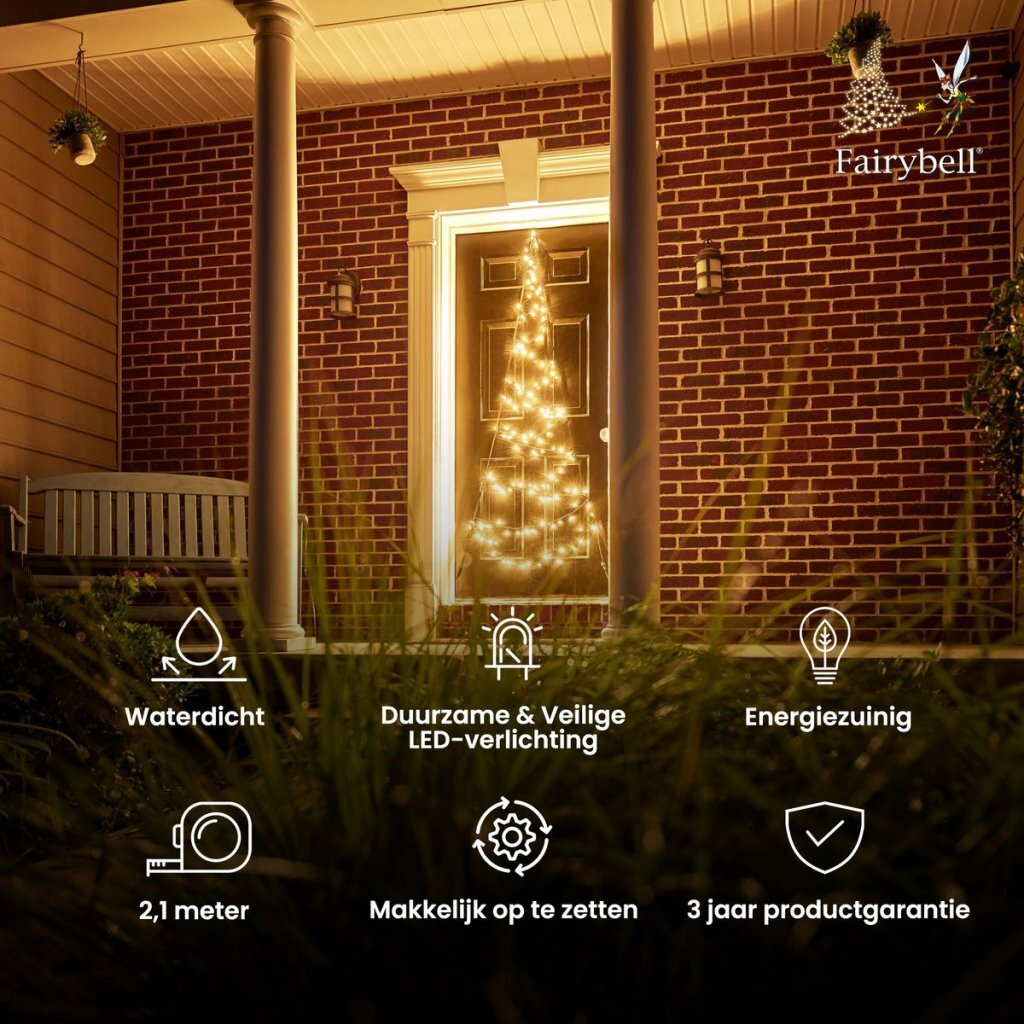Fairybell door 210cm-120led twinkle