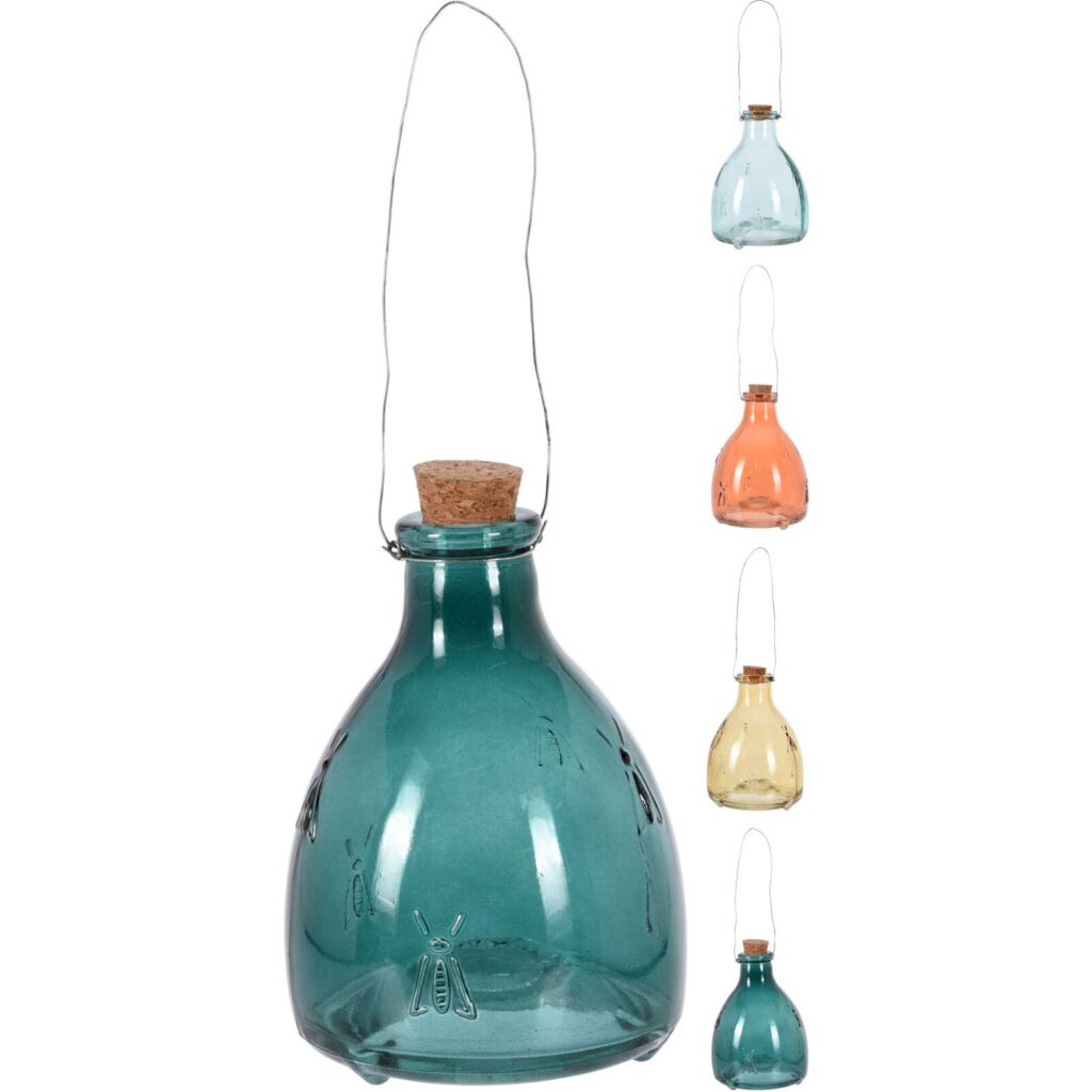 Wespenval glas 13x9cm gekleurd