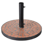 Progarden parasolvoet met terra-design mosaic zwart en oranje