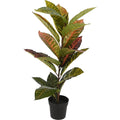 Overige Merken - Overige Merken Kunstplant calathea 40x65 cm groen/roze