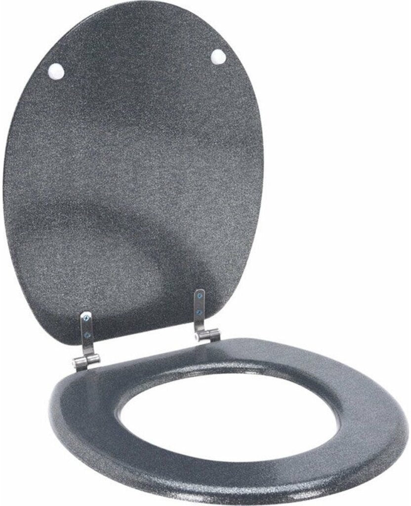Bathroom Solutions - Bathroom Solutions toiletbril 45x37.5 cm zilver/mdf