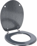Bathroom Solutions - Bathroom Solutions toiletbril 45x37.5 cm zilver/mdf