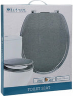 Bathroom Solutions - Bathroom Solutions toiletbril 45x37.5 cm zilver/mdf