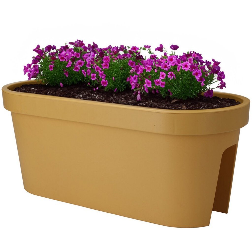 Pro Garden - Garden balkonbak 60x28x25 cm okergeel