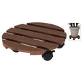 Progarden plantentrolley rond 29 cm bruin