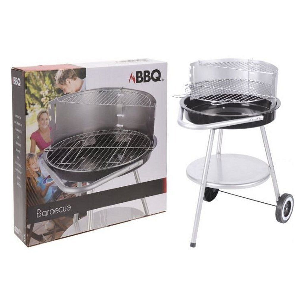 BBQ - BBQ barbecue 47x77 cm zwart/rvs