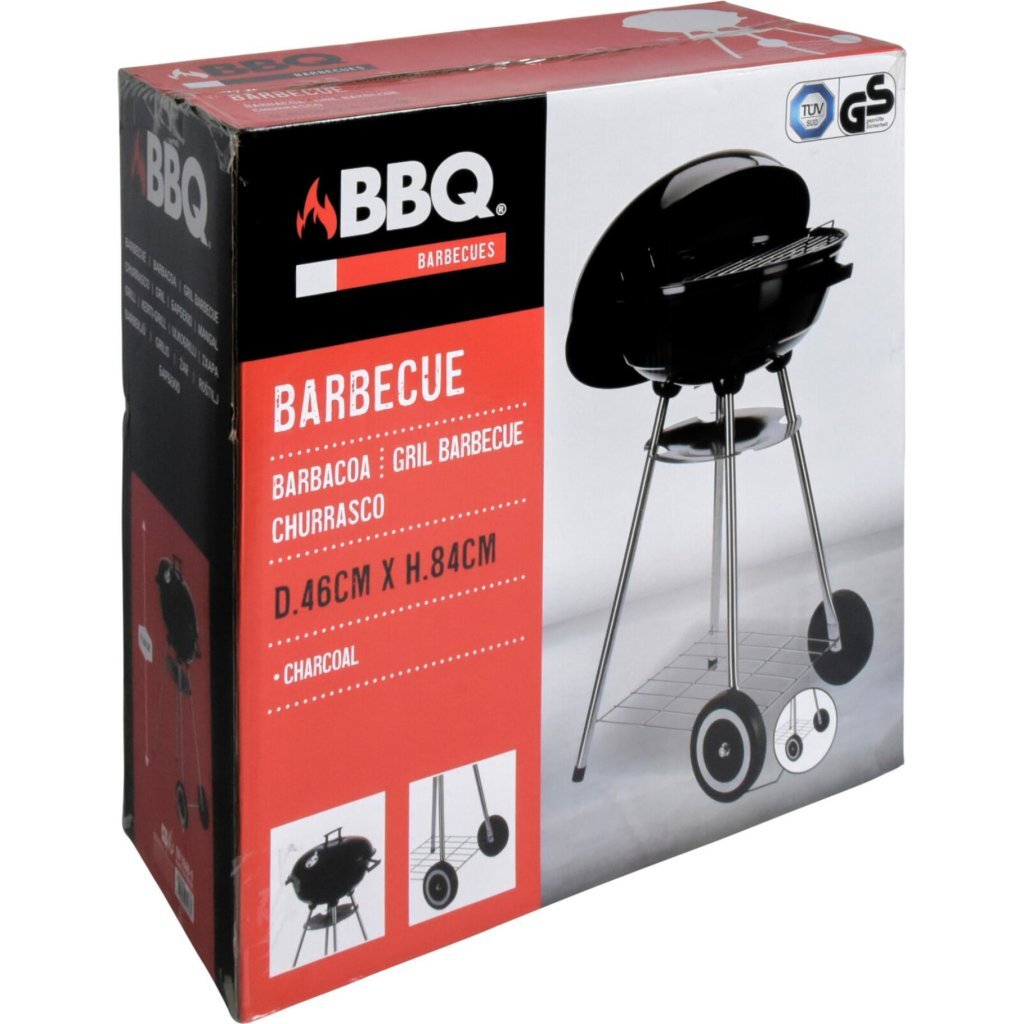 Overige merken kogelgrill houtskoolbarbecue op wielen ø46 cm