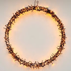 S.I.A. - S.I.A. Decoratie led ring 58 cm 500 led's warm wit zwart