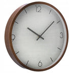 Overige Merken - Overige Merken Analoge wandklok 30 cm houtlook/wit
