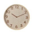 Overige Merken - Overige Merken Wandklok houtlook 38x5 cm grijs