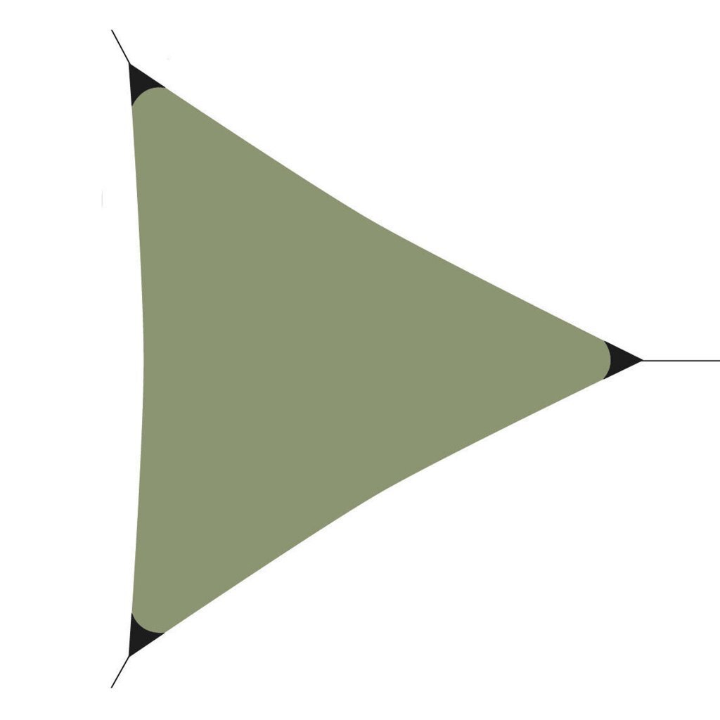 Overige Merken - Overige Merken Schaduwdoek 300x300x300 cm groen