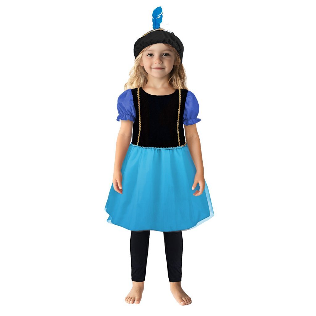 Overige merken pietenjurk 110-116 paars blauw