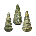 Overige Merken - Overige Merken Glazen micro led bomen set groen