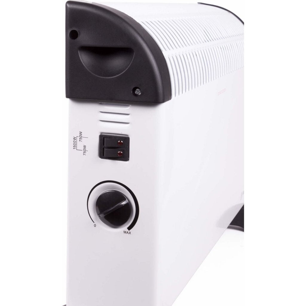 Benson convector heater 75- 1500w 52x17x32.5 cm wit zwart
