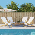 Vidaxl strandhanddoeken 4 st 400 g m² 60x135 cm stof wit