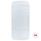 Vidaxl strandhanddoeken 6 st 400 g m² 60x135 cm stof wit