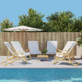 Vidaxl strandhanddoeken 6 st 400 g m² 60x135 cm stof wit