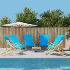 Vidaxl strandhanddoeken 6 st 400 g m² 60x135 cm stof turquoise